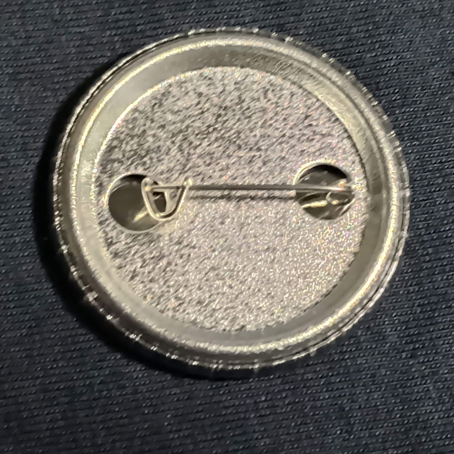 38mm badge, hand made by our Badge Angel, metal back