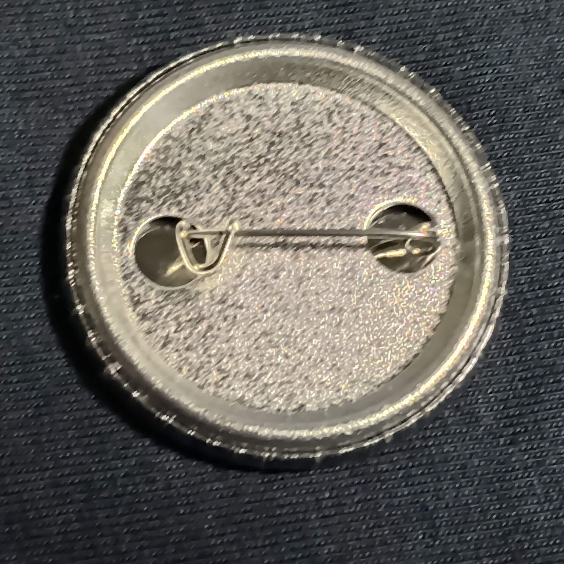 38mm badge, hand made by our Badge Angel, metal back