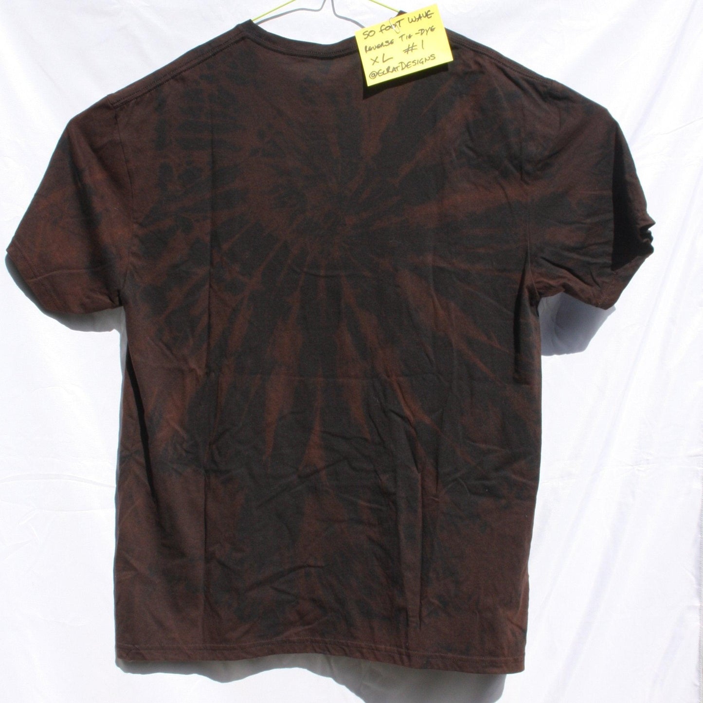 50 Foot Wave Logo T-Shirt - XL ONE OFF Reverse Tie-Dye (#1) MISPRINT