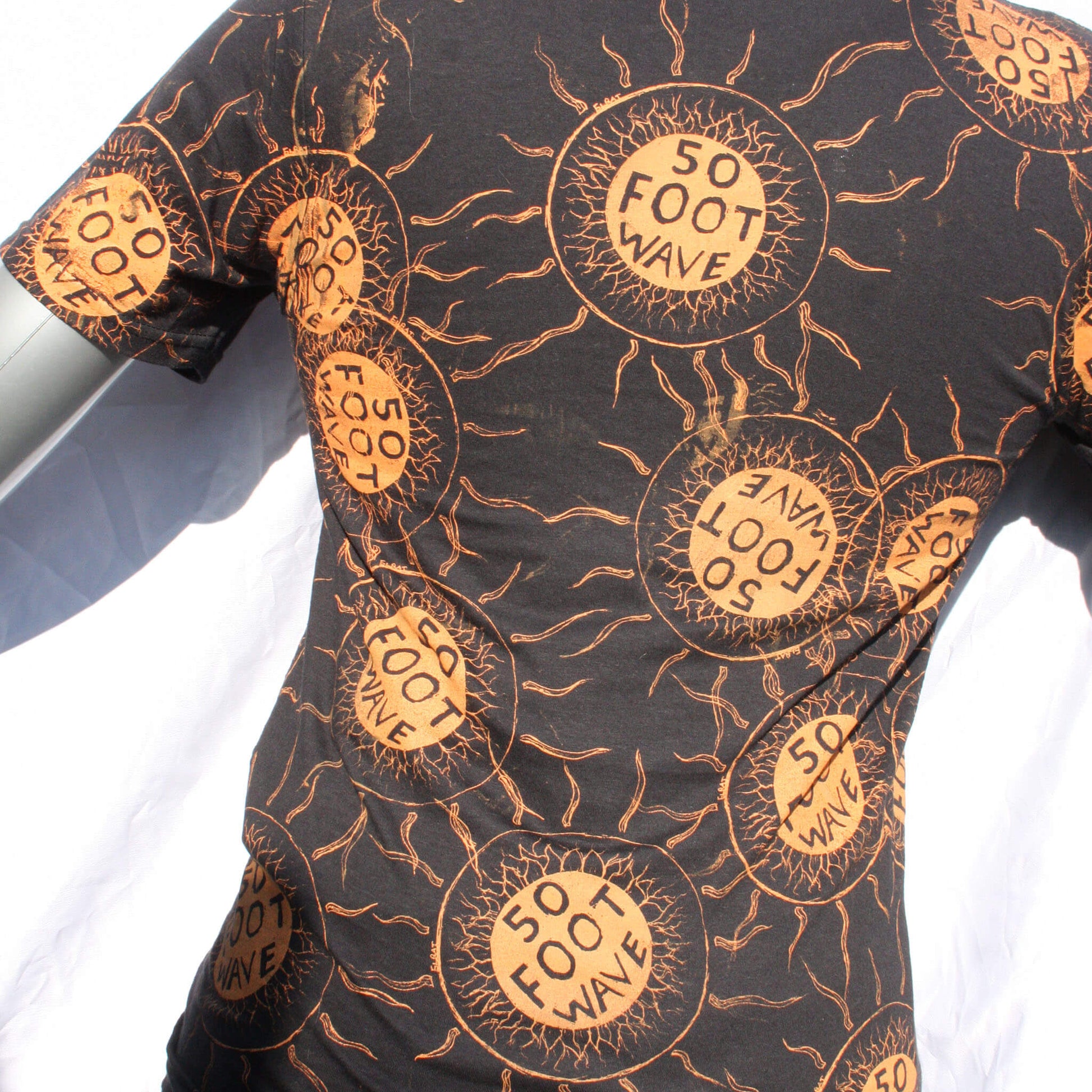 50 Foot Wave "Staring into the Sun" - One of a kind Messy Print T-Shirt by ElRat Designs