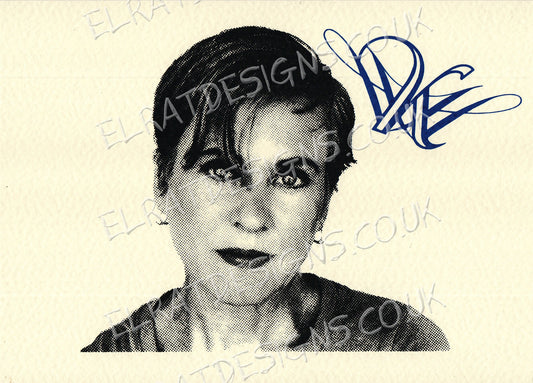 Kristin Hersh halftone print with KH Logo - Screen Print 300gsm Ivory Hammered