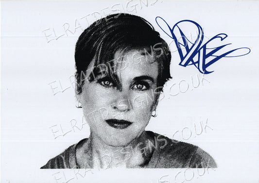 Kristin Hersh halftone print with KH Logo - Screen Print 300gsm White smooth