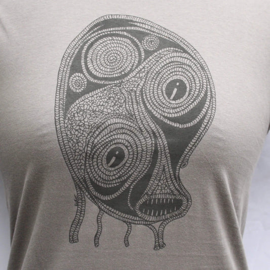 "Leonard" - Spiral alien/sea monster Original hand drawn art T-Shirt by ElRat Designs