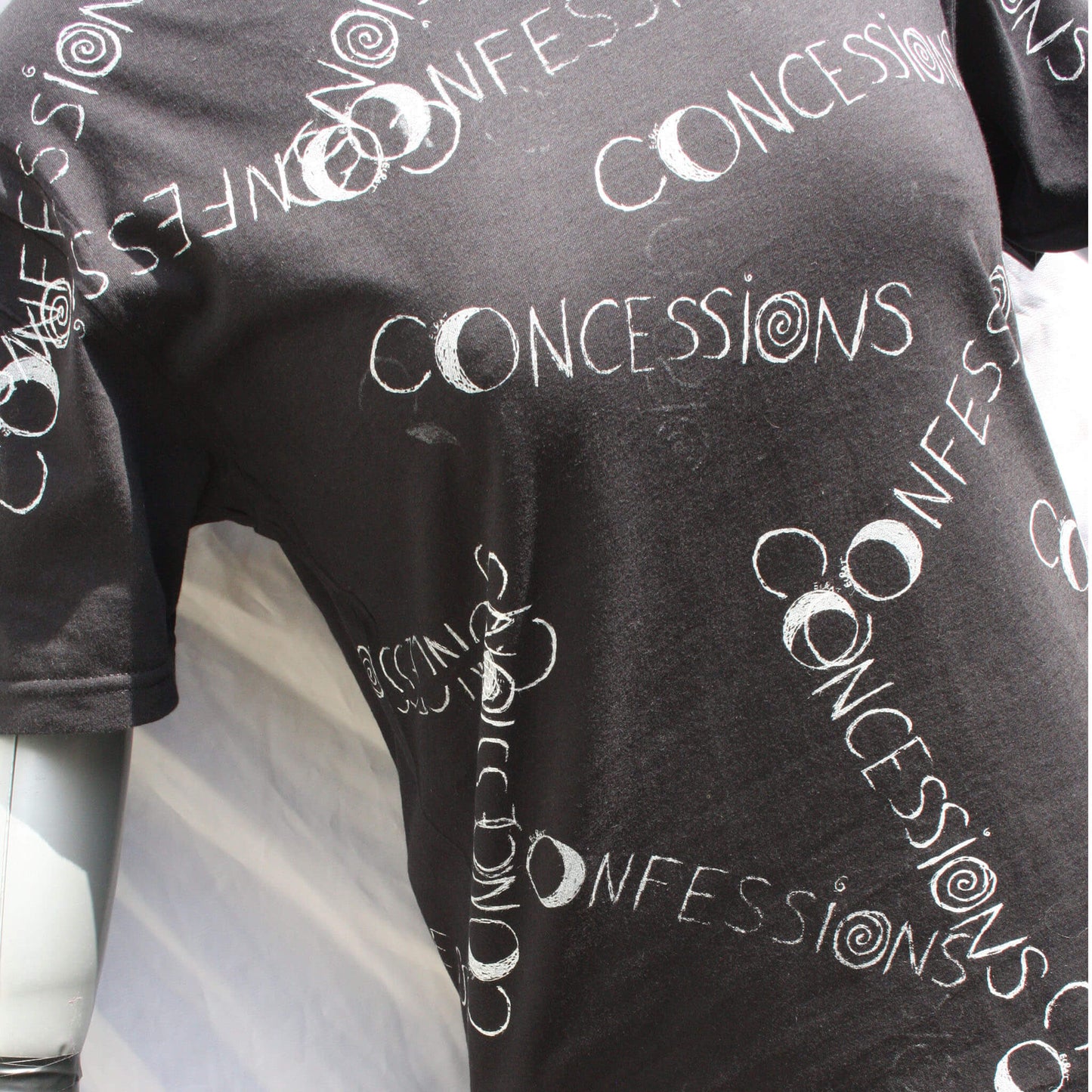 Throwing Muses Concessions/Confessions - One of a kind Messy Print T-Shirt by ElRat Designs