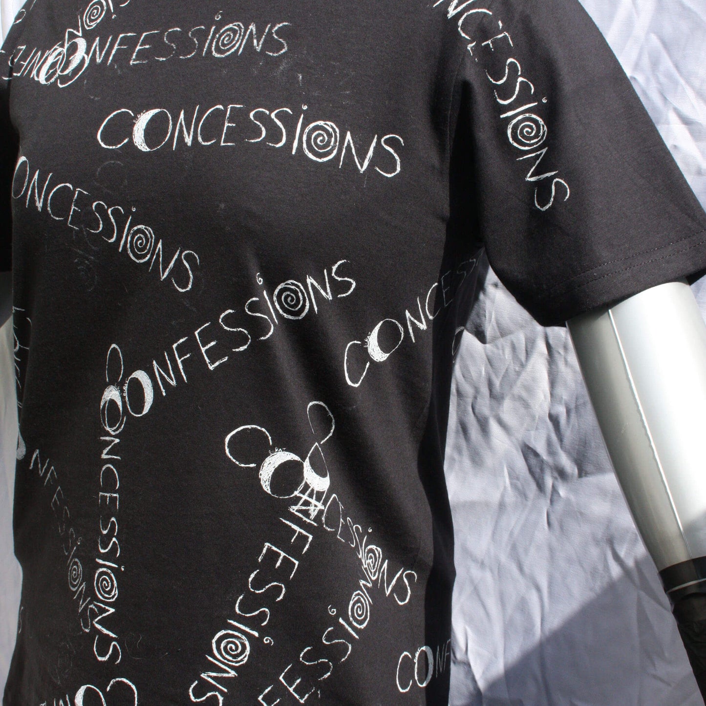 Throwing Muses Concessions/Confessions - One of a kind Messy Print T-Shirt by ElRat Designs