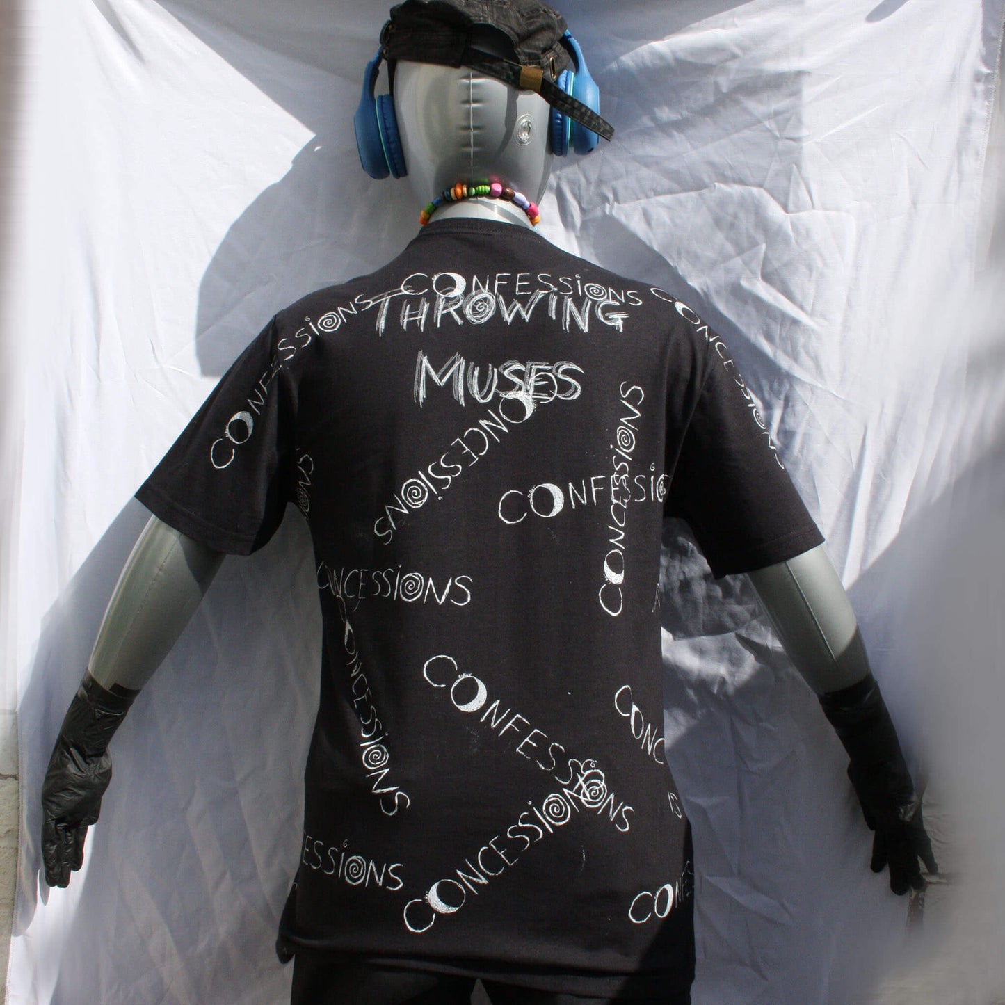 Throwing Muses Concessions/Confessions - One of a kind Messy Print T-Shirt by ElRat Designs