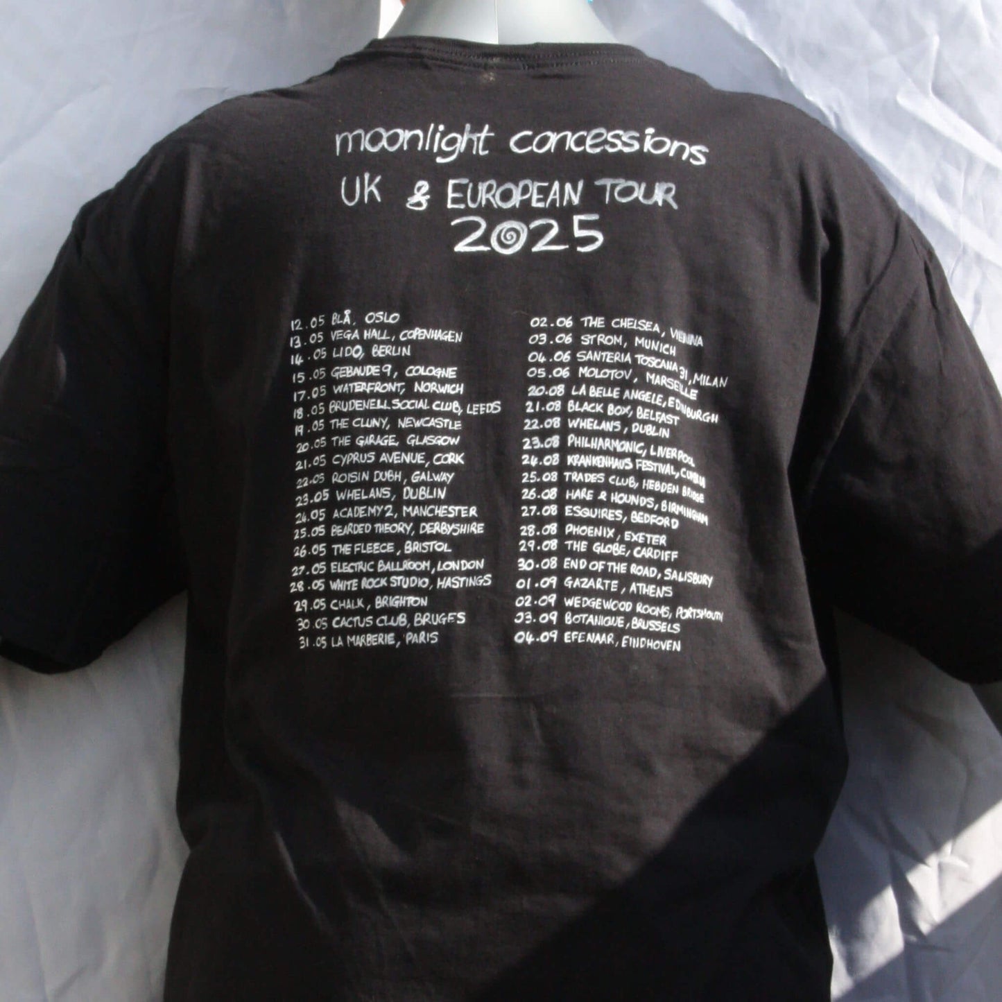 Throwing Muses 2025 tour shirt from ElRat Designs Back V2