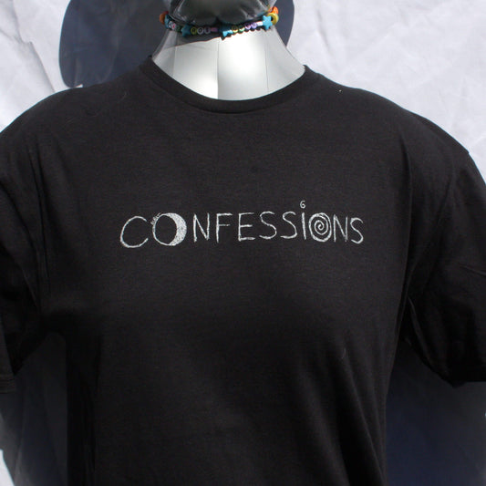 Throwing Muses - Moonlight Confessions - Screen printed T-Shirt - ElRatDesigns front close