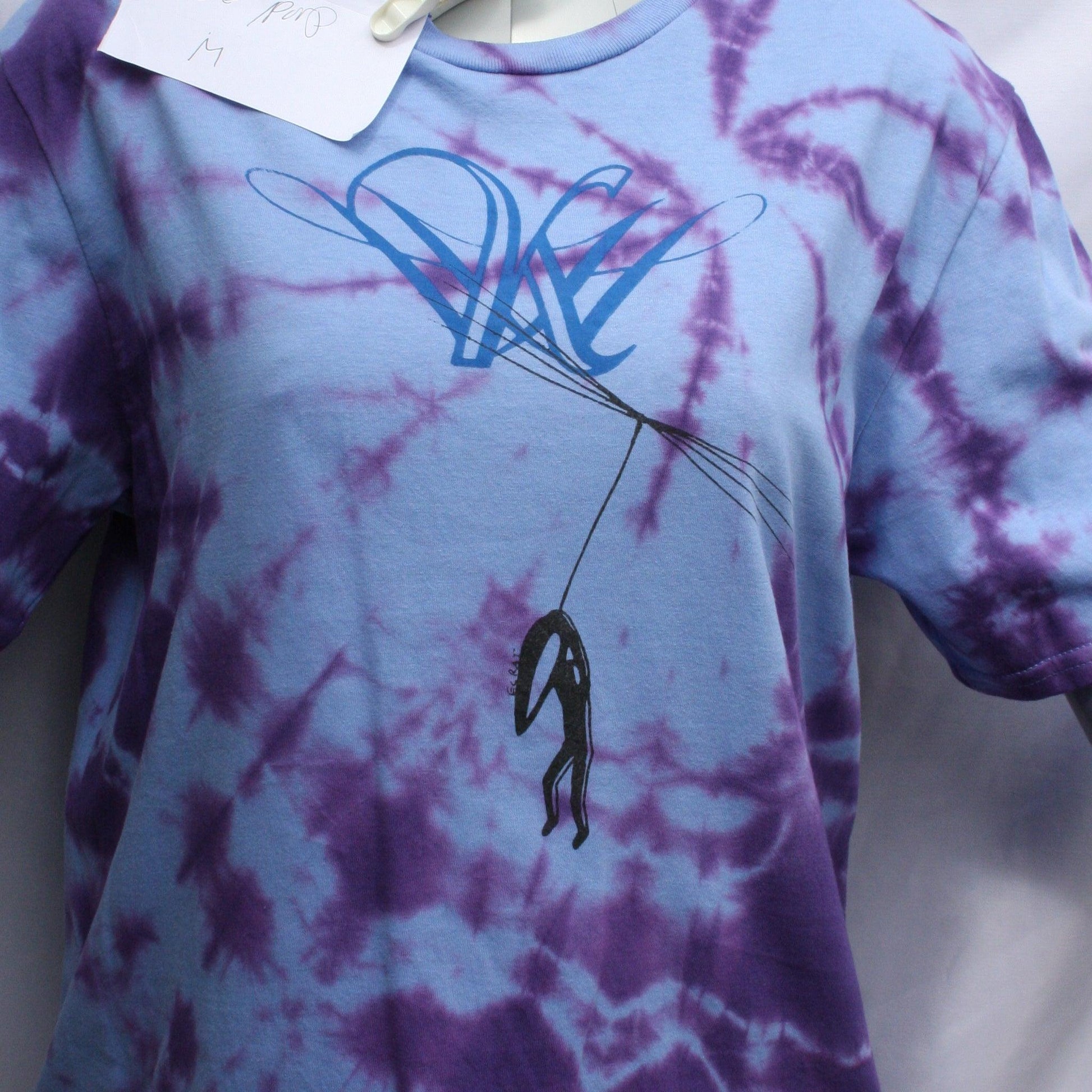 Dandelion Hope - Kristin Hersh T - Shirt - Medium ONE OFF Blue/Purple Tie - Dye (#1) MISPRINT - ElRatDesigns