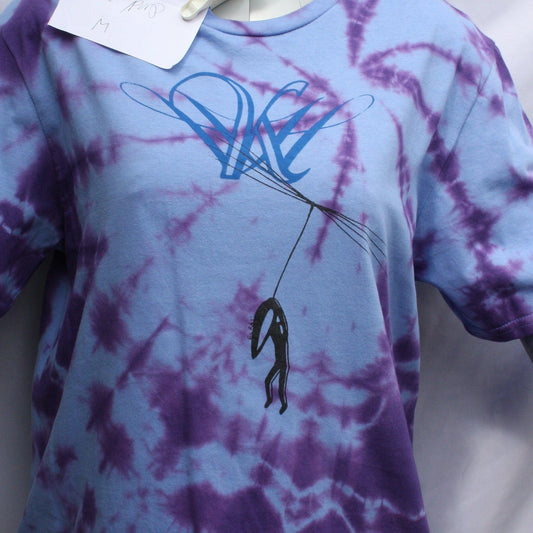 Dandelion Hope - Kristin Hersh T - Shirt - Medium ONE OFF Blue/Purple Tie - Dye (#1) MISPRINT - ElRatDesigns
