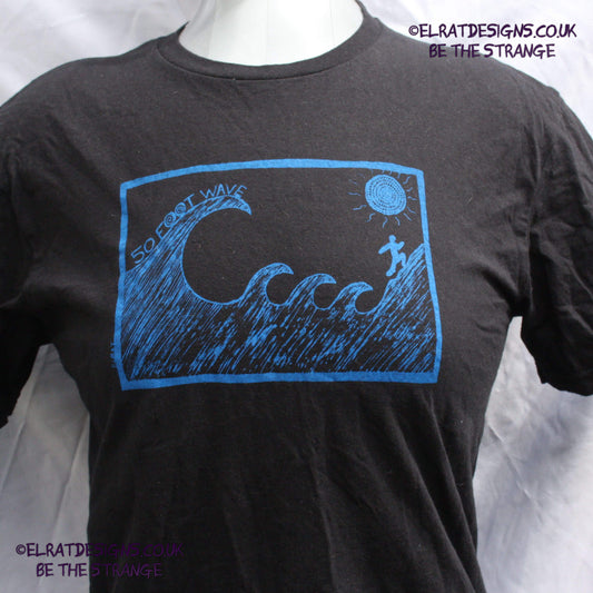 ElRat 50 foot wave 'Tsunami' T-Shirt - a new take on an old classic. show some love for the noisy end of the Hershverse. ElRat Designs - elratdesigns.co.uk