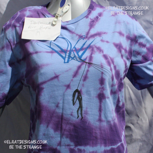 ElRat Designs, Kristin Hersh, Dandelion Hope misprint, Carolina Blue with Purple dye, One-of-a-kind - elratdesigns.co.uk