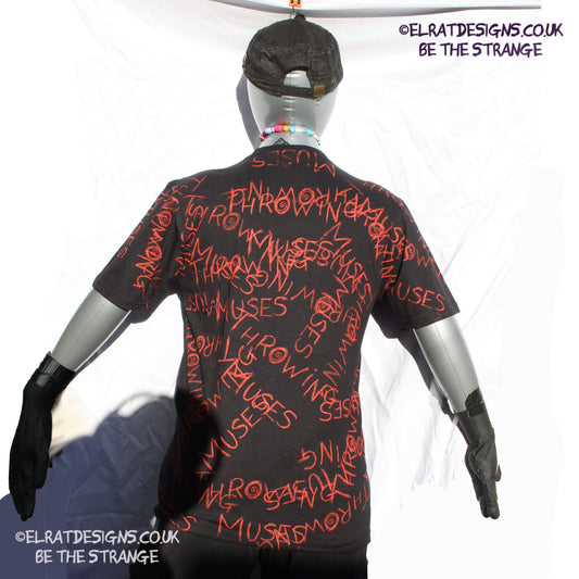 Throwing Muses ElRat Scruffy Font. One-of-a-Kind Messy print, imperfect and hand printed just for you, only from ElRat Designs - elratdesigns.co.uk