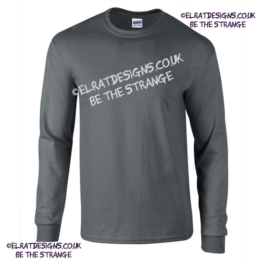 GD014 Blank Gildan Ultra Cotton charcoal long sleeve T-shirt, made from 100% cotton, offering a durable and comfortable fit for custom prints. elratdesigns.co.uk
(gd014_charcoal_ft)