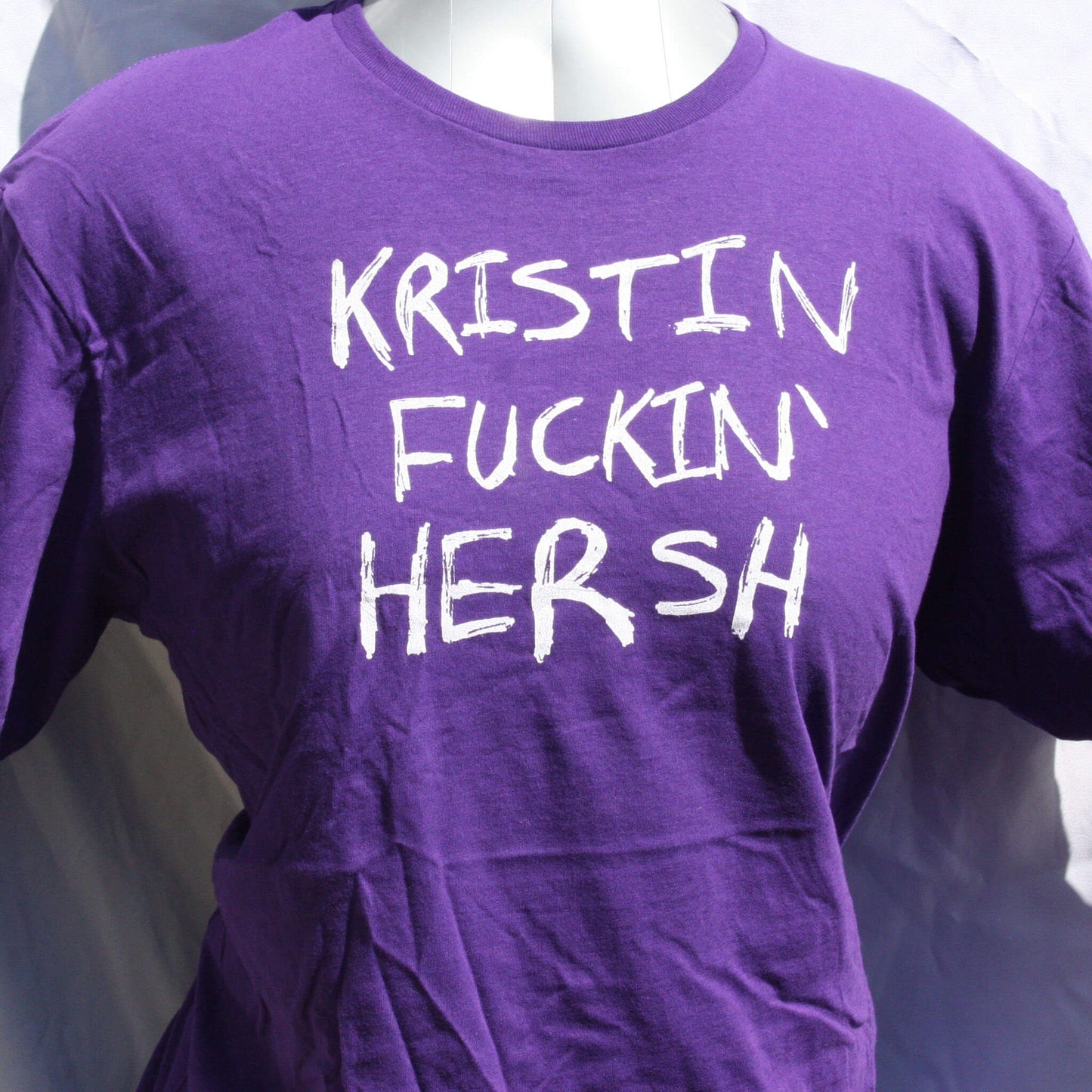 KFH 'Kristin Fn' Hersh' graffiti style screen printed t-shirt, black with bold, sharpie drawn lettering design