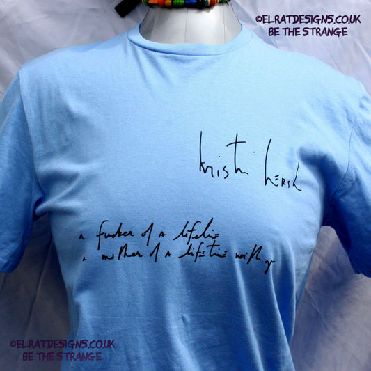 Kristin Hersh, Spring "A fucker of a lifeline a mother of a lifetime with you, handwritten by Kristin Hersh, written exclusively for ElRat designs - hero - elratdesigns.co.uk