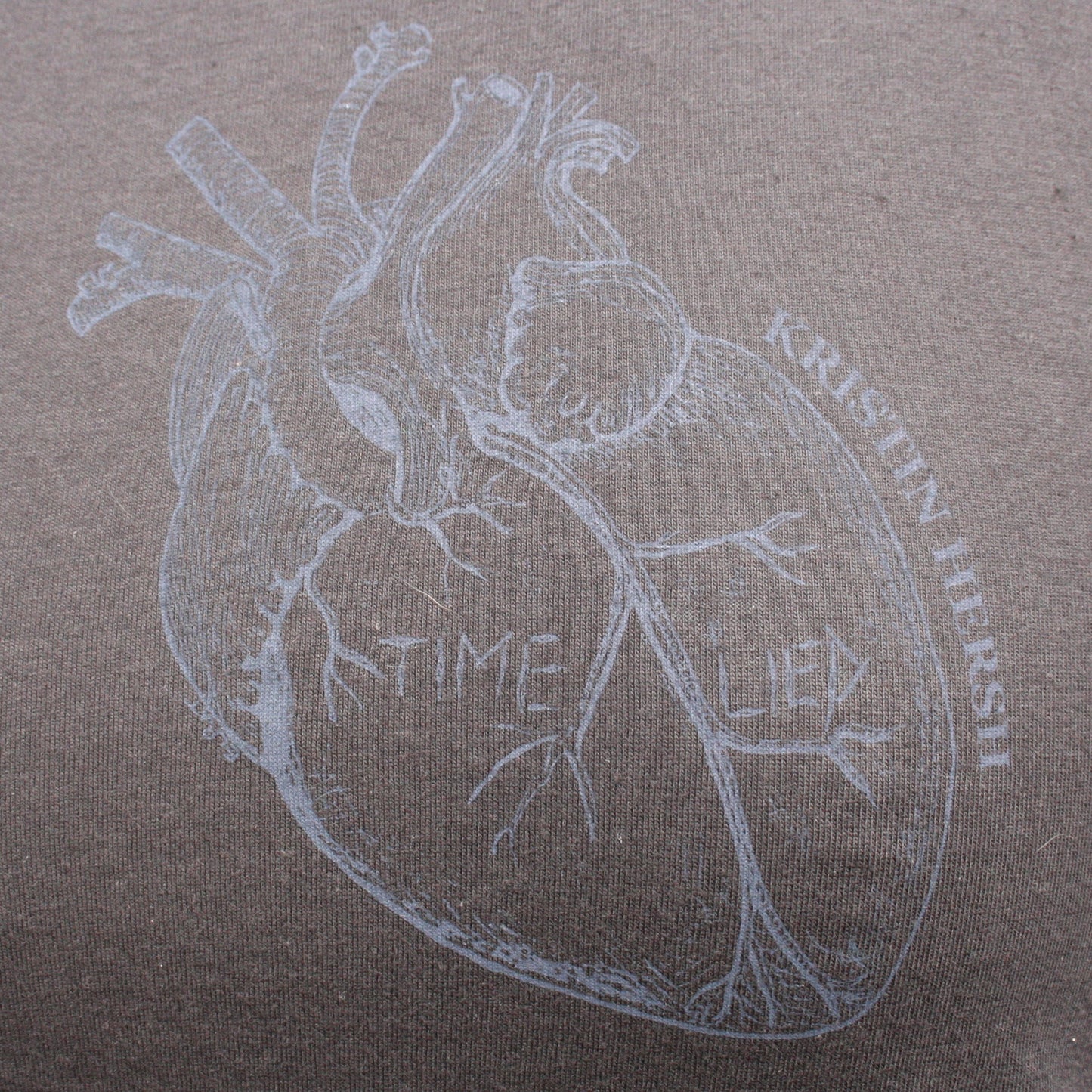 Kristin Hersh, 'Time Lied' anatomical heart tee - Black Heart Edition ���� ElRat/Hersh - ElRatDesigns - T Shirt