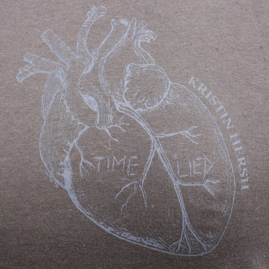 Kristin Hersh, 'Time Lied' anatomical heart tee - Black Heart Edition ���� ElRat/Hersh - ElRatDesigns - T Shirt
