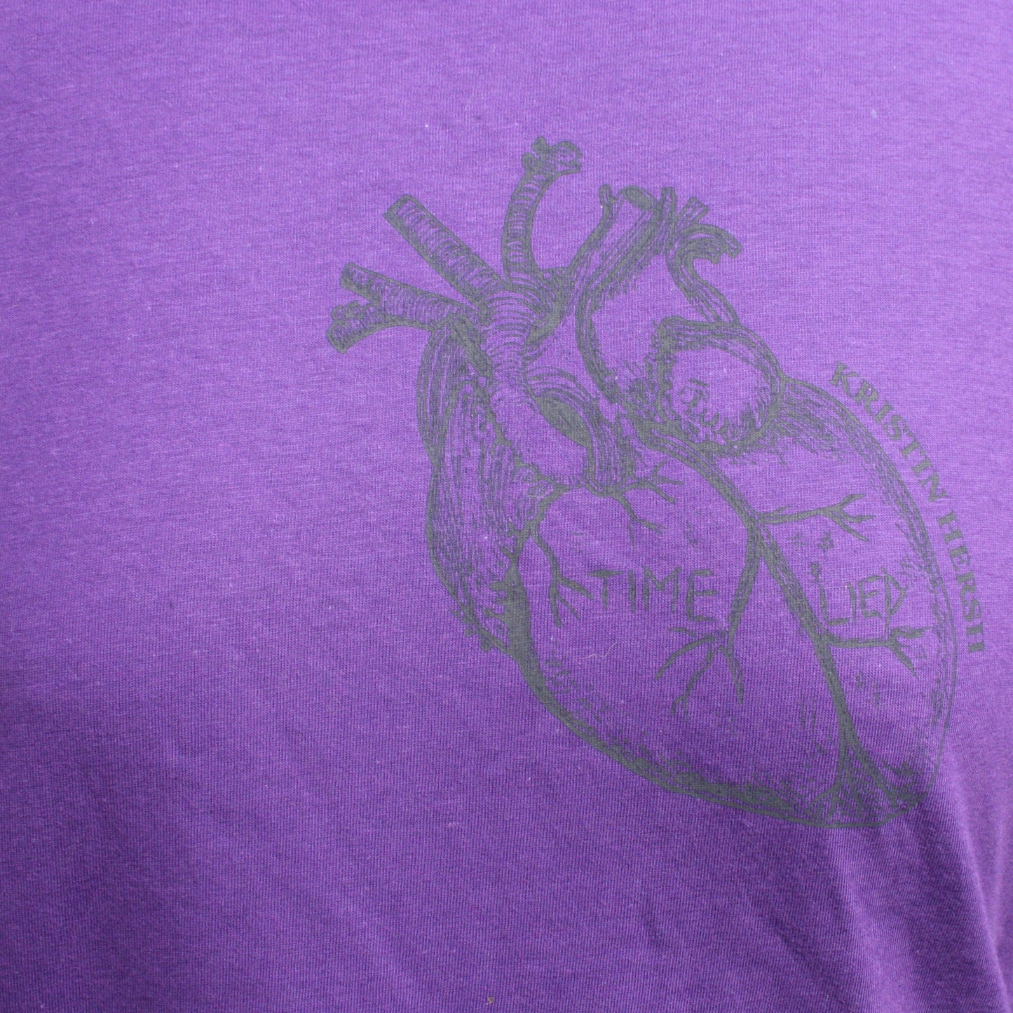 Kristin Hersh, 'Time Lied' anatomical heart tee - Black Heart Edition ���� ElRat/Hersh - ElRatDesigns - T Shirt