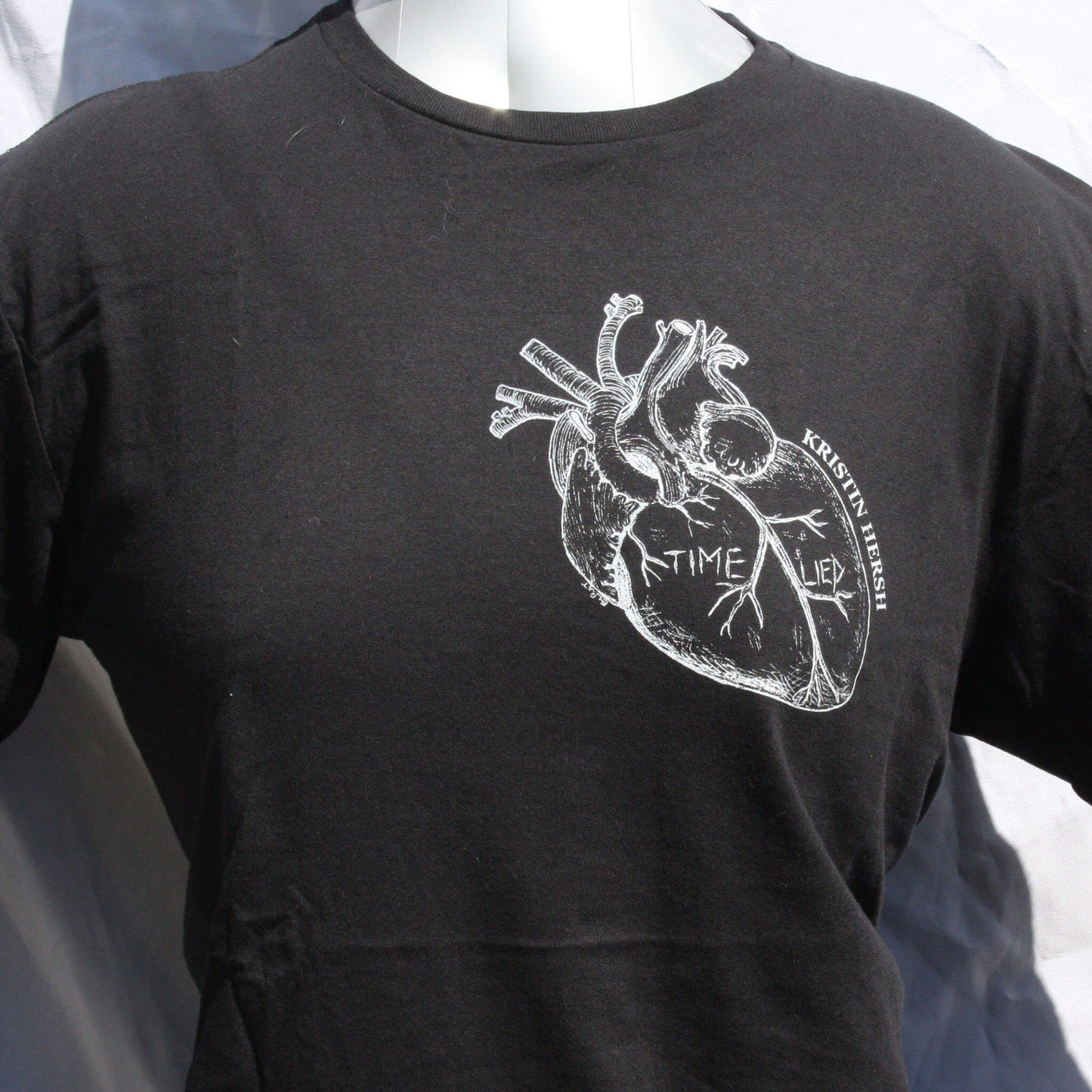 Kristin Hersh, 'Time Lied' anatomical heart tee - ElRat/Hersh - ElRatDesigns - T Shirt