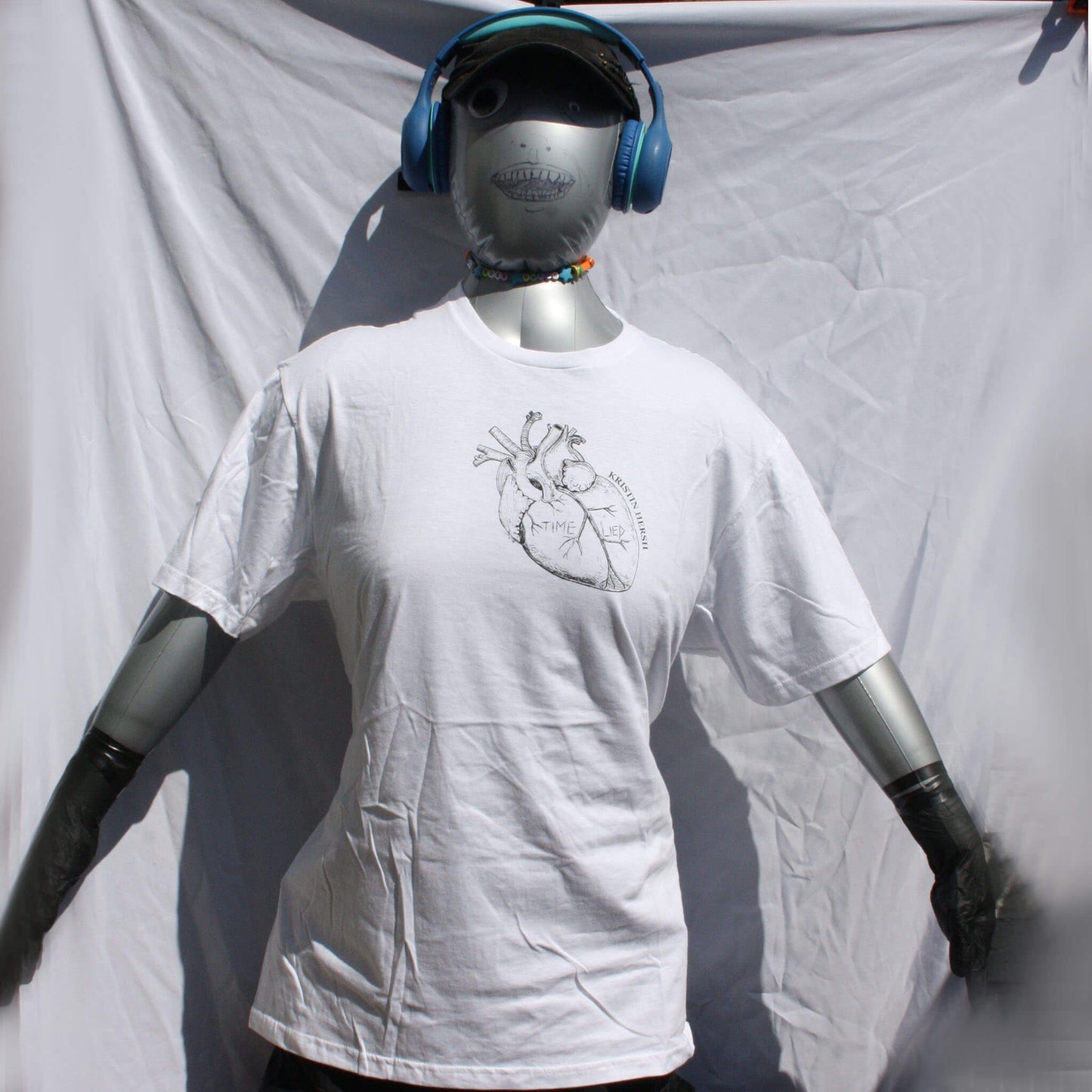 Kristin Hersh, 'Time Lied' anatomical heart tee - ElRat/Hersh - ElRatDesigns - T Shirt
