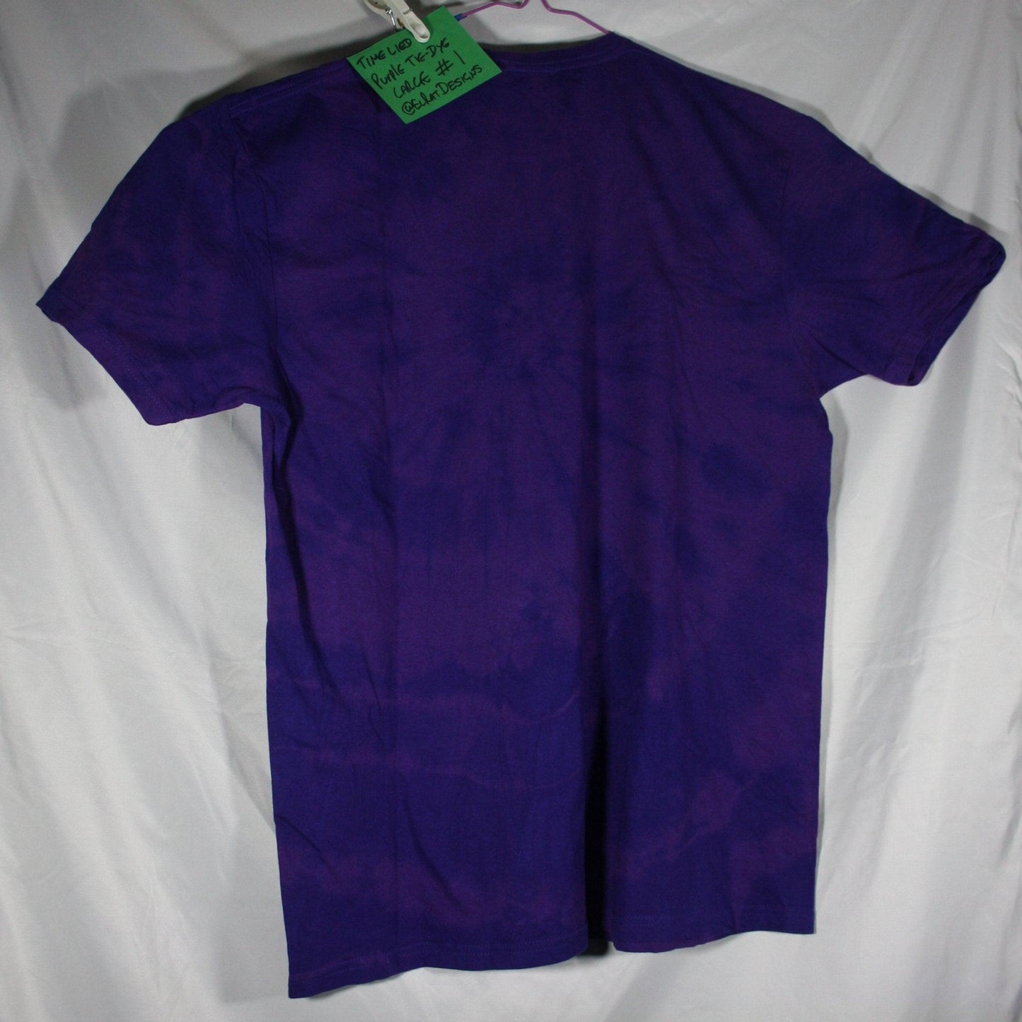 Kristin Hersh, 'Time Lied' anatomical heart tee - Purple Tie-Dye T-Shirt with White print ***MISPRINT*** - ElRatDesigns