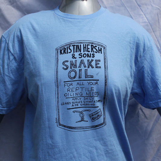 Kristin Hersh 'Snake Oil' Bottle Label Tee - Screen Printed T-Shirt | ElRat Designs