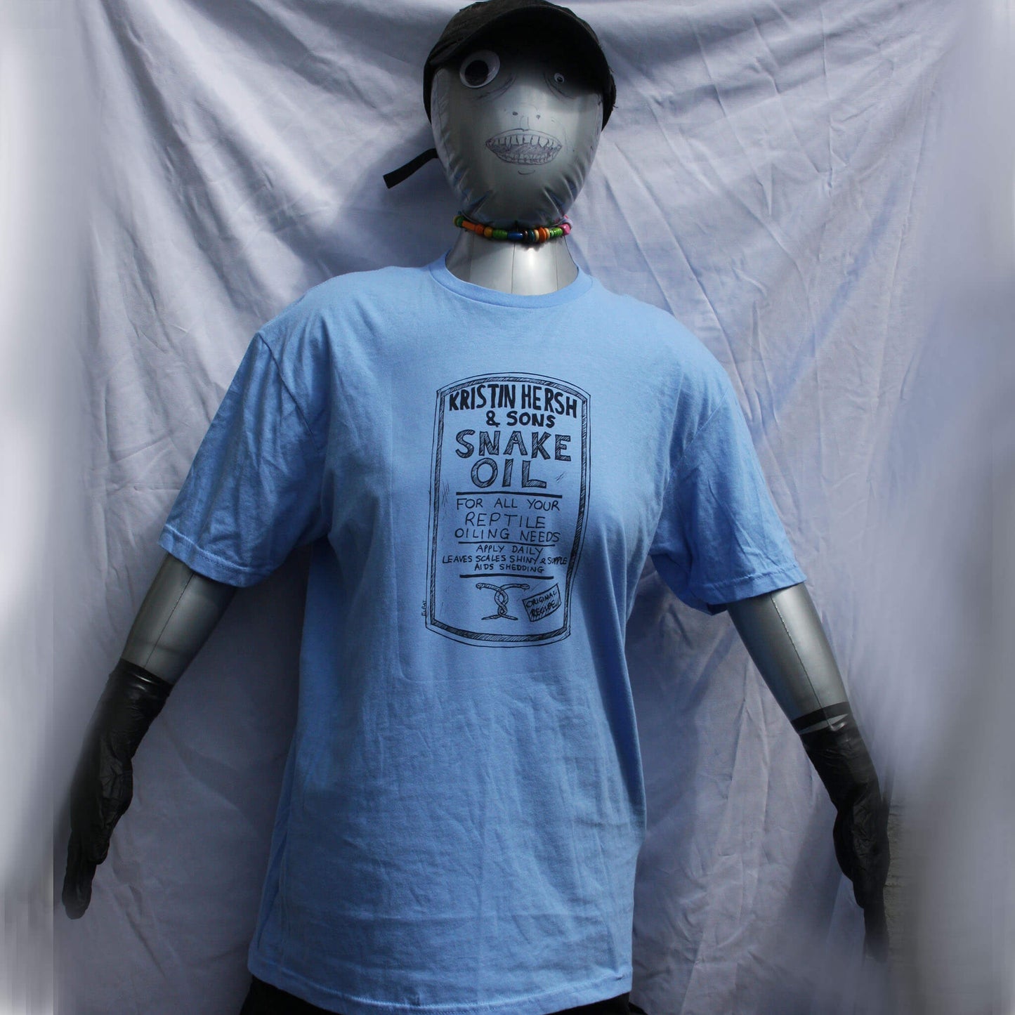 Kristin Hersh "Snake Oil", Bottle label tee, Screen printed t-shirt
