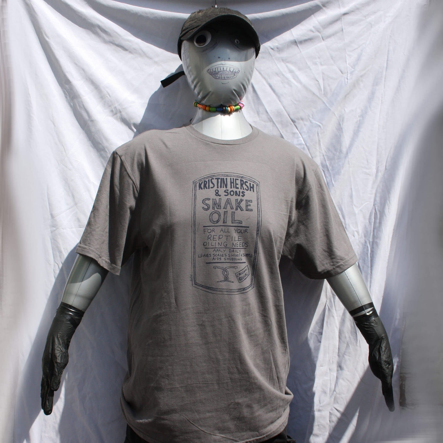 Kristin Hersh "Snake Oil", Bottle label tee, Screen printed t-shirt