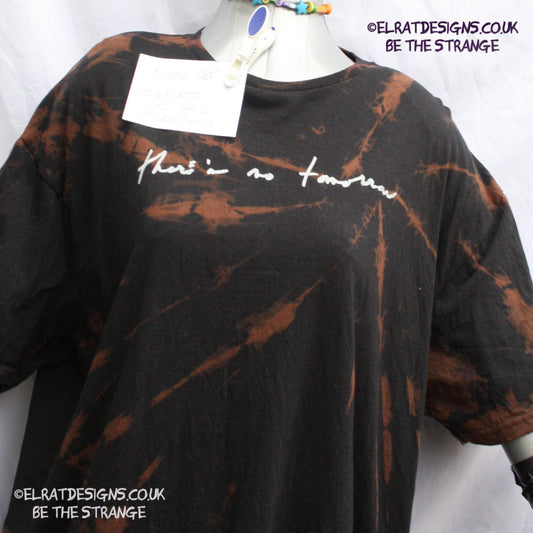 Misprint, Kristin hersh, Bubble Net, There's No Tomorrow, Black reverse tie dye cotton T-Shirt- 2XL #4 - ElRat Designs - elratdesigns.co.uk