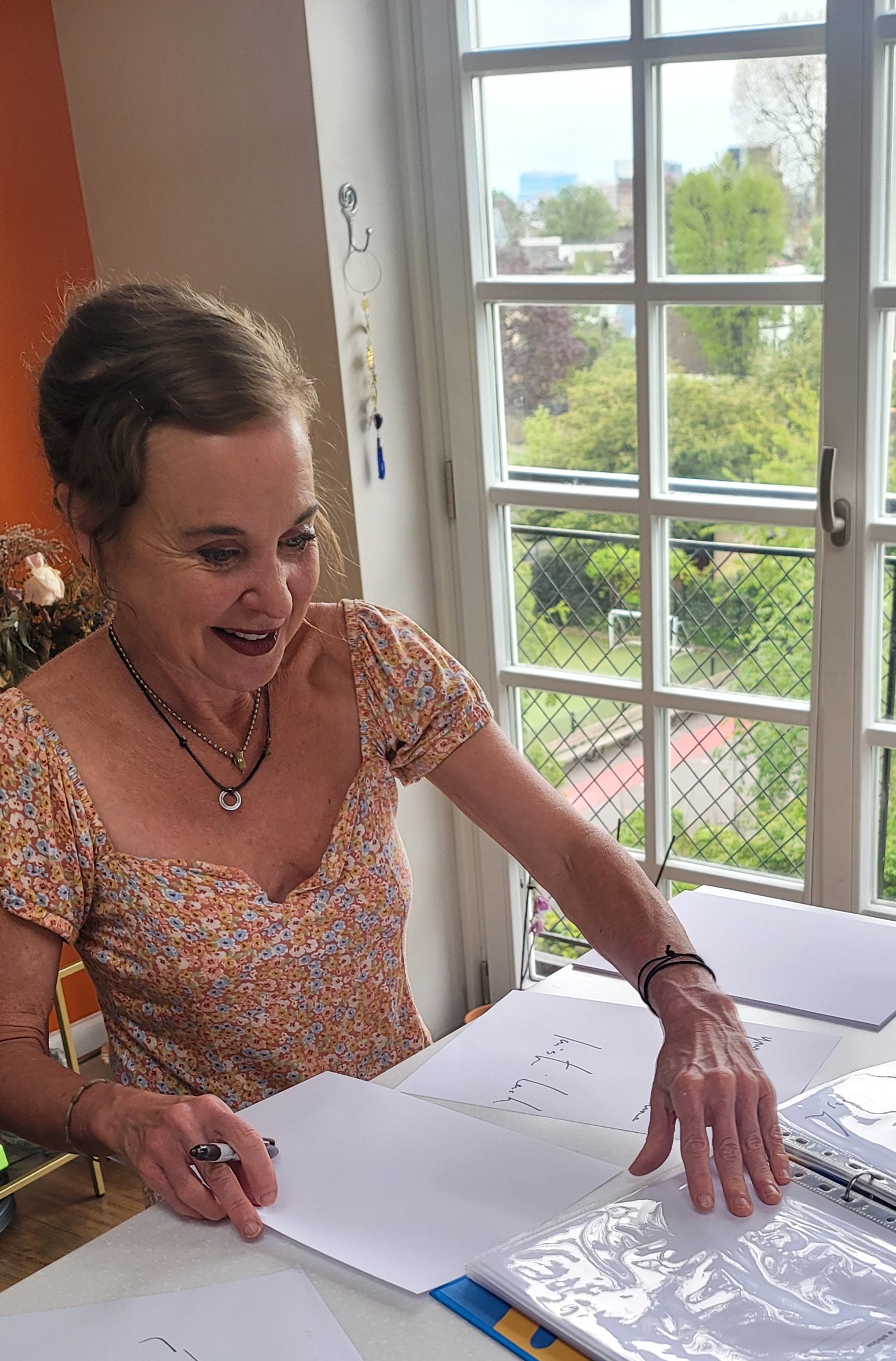 Kristin Hersh handwriting lyrics for ElRat Designs collaboration
