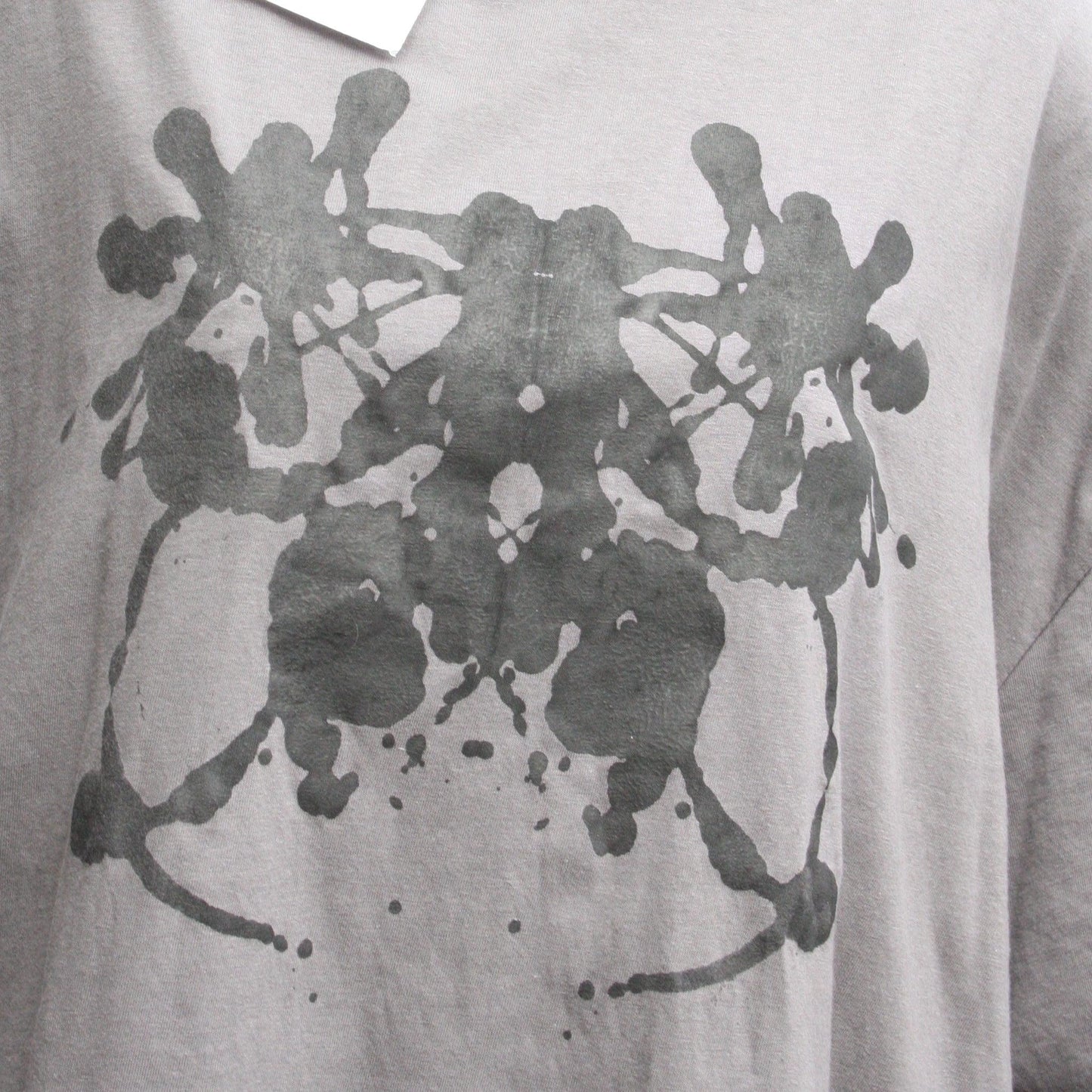 Rorschach, Charcoal cotton T - Shirt with Black ink blot - 2XL #1 (RCH B 2XL1) - ElRatDesigns - T Shirt