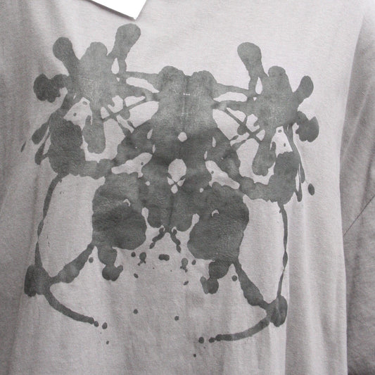 Rorschach, Charcoal cotton T - Shirt with Black ink blot - 2XL #1 (RCH B 2XL1) - ElRatDesigns - T Shirt