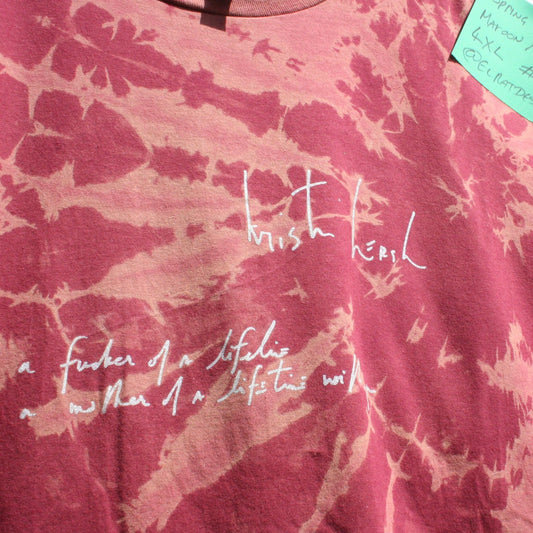Spring - Kristin Hersh T - Shirt - 4XL ONE OFF Maroon Reverse Tie - Dye (#1) ***MISPRINT*** - ElRatDesigns - T Shirt