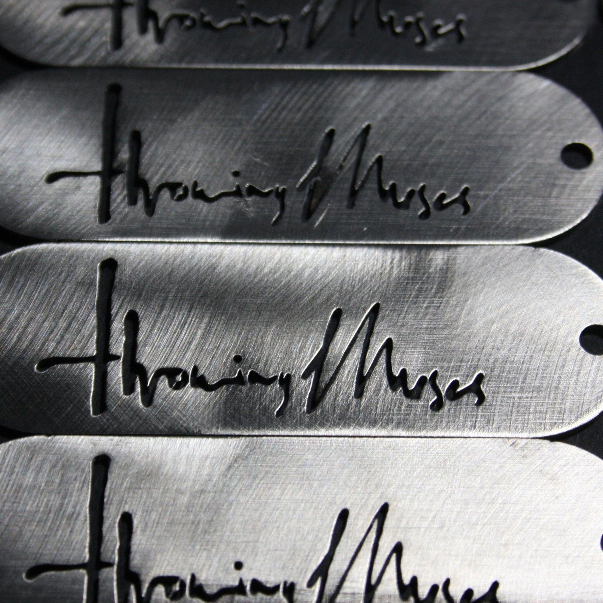 hrowing Muses 1986 logo CNC laser-cut stainless steel keyring, designed by ElRat Designs; a unique piece for fans of Kristin Hersh and alternative rock.