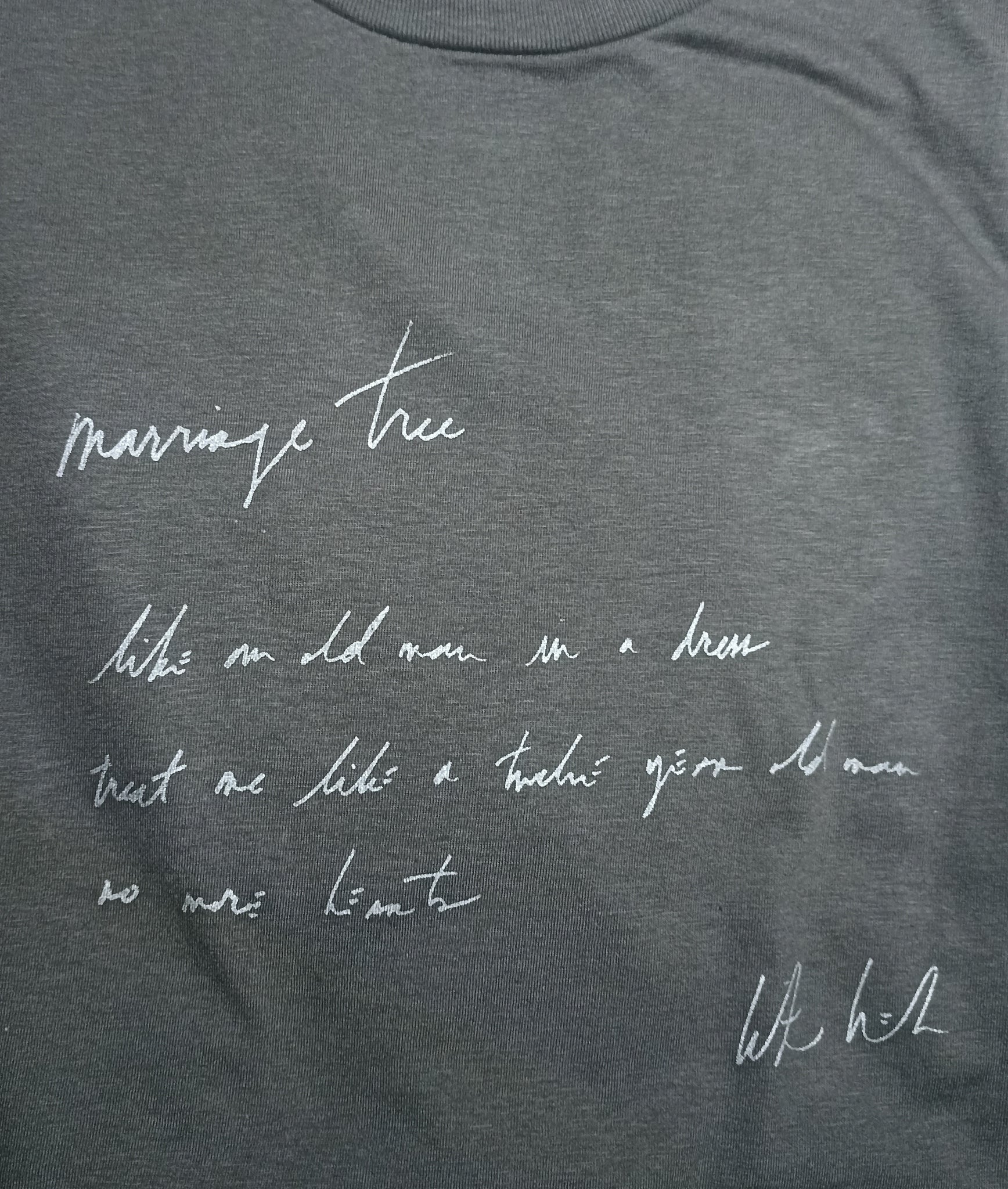 like an old man in a dress. Handwritten by Kristin Hersh 2024, only from ElRat Designs