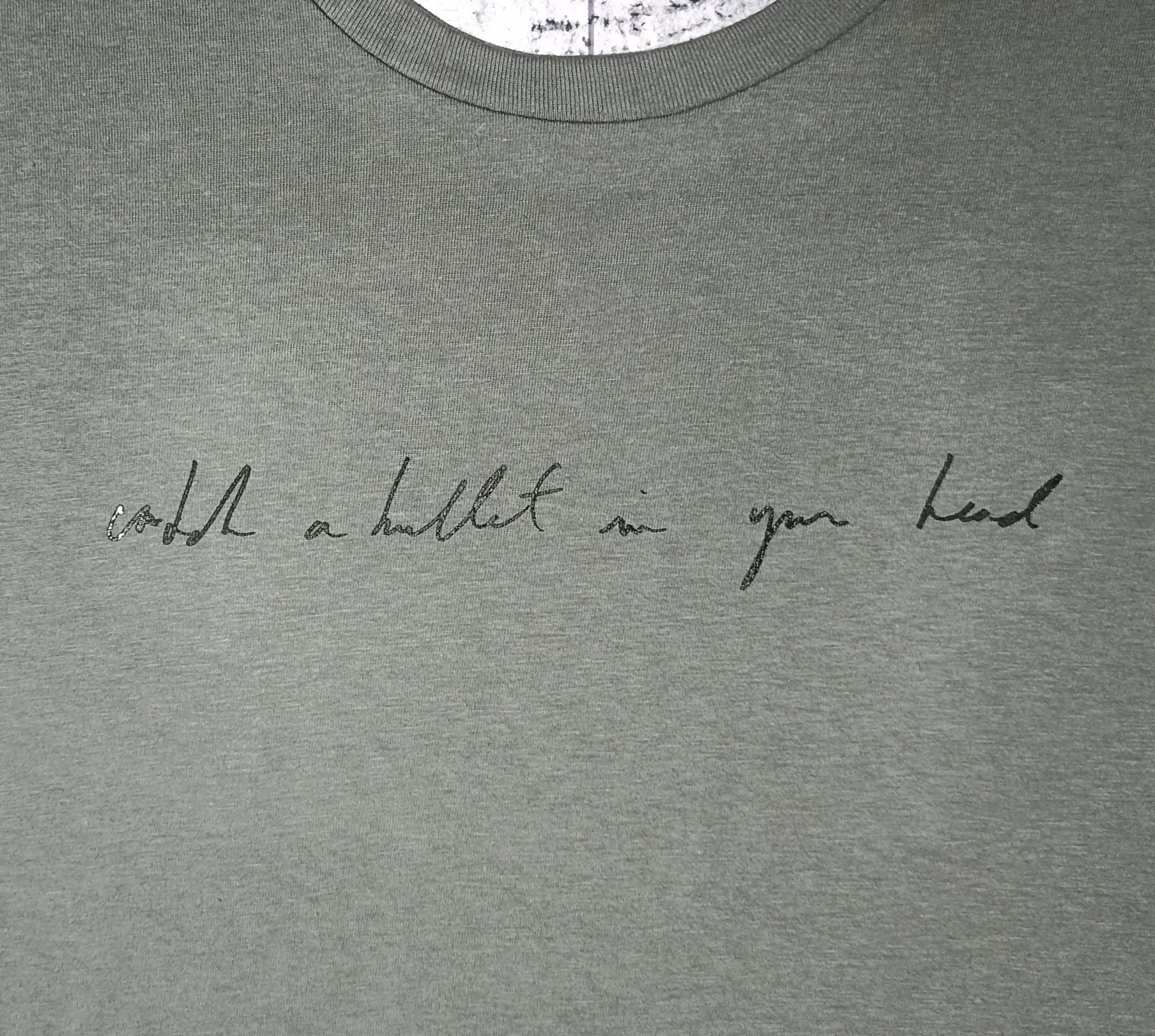 catch a bullet in your head, Handwritten by Kristin Hersh 2024, only from ElRat Designs
