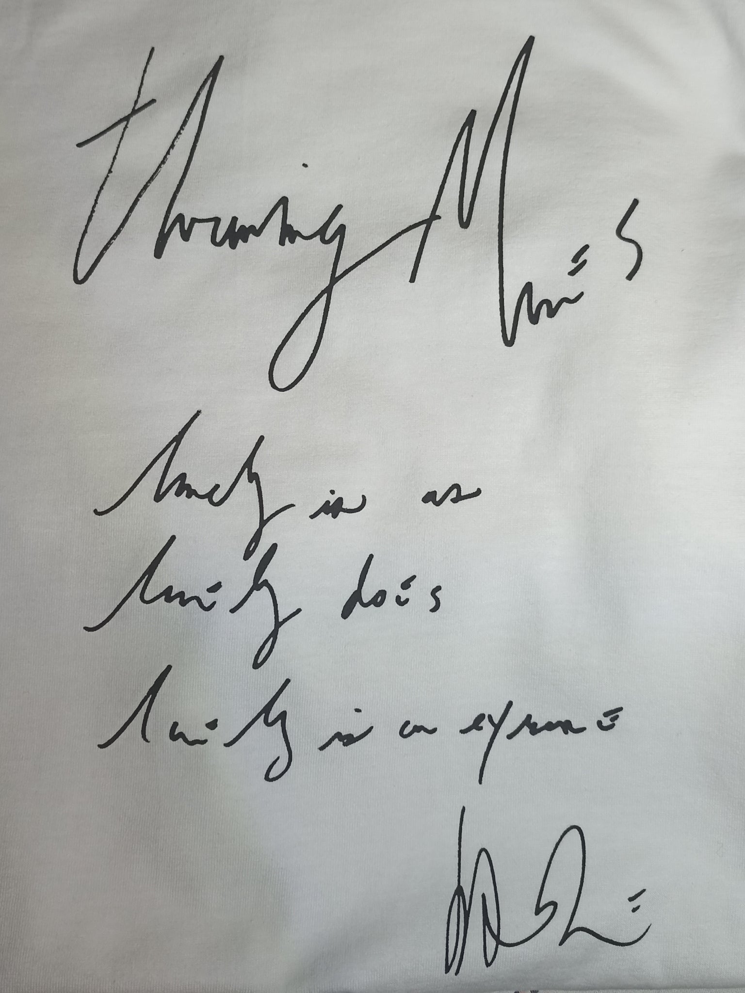 lonely is as lonely does. Handwritten by Kristin Hersh 2024, only from ElRat Designs