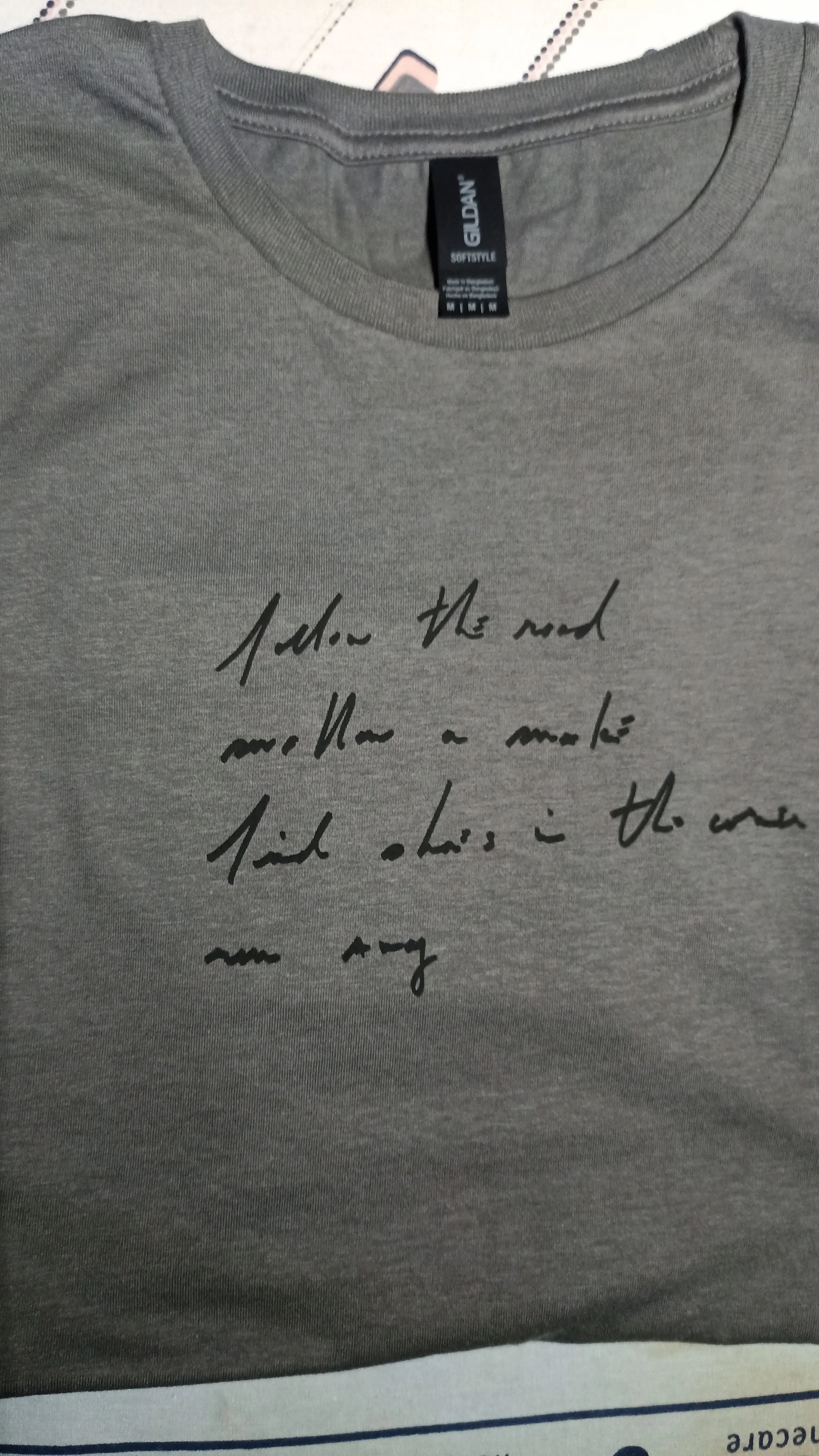 follow the road follow the snake. Handwritten by Kristin Hersh 2024, only from ElRat Designs