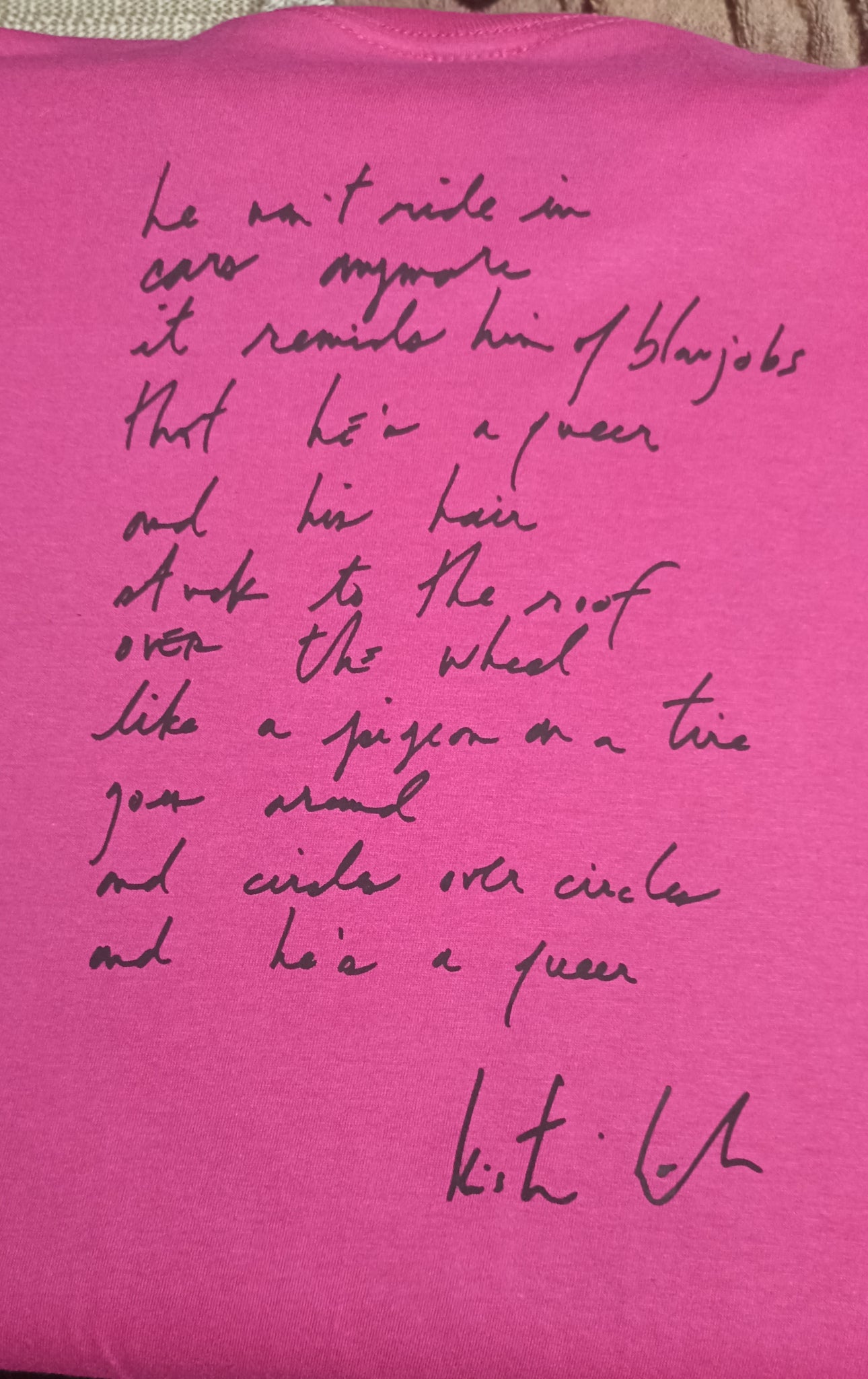 vickys box. Handwritten by Kristin Hersh 2024, only from ElRat Designs