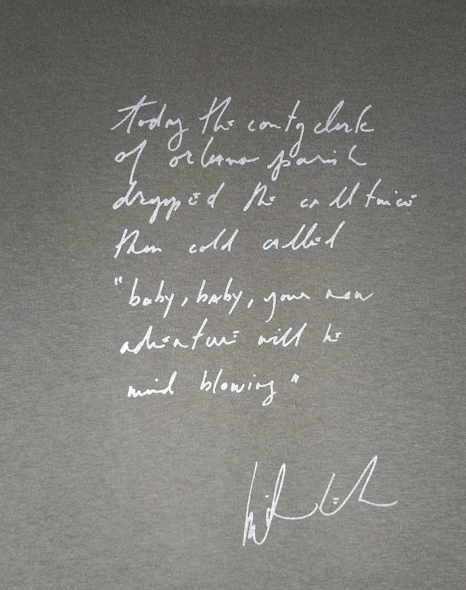 foxpoint, mind blowing. Handwritten by Kristin Hersh 2024, only from ElRat Designs
