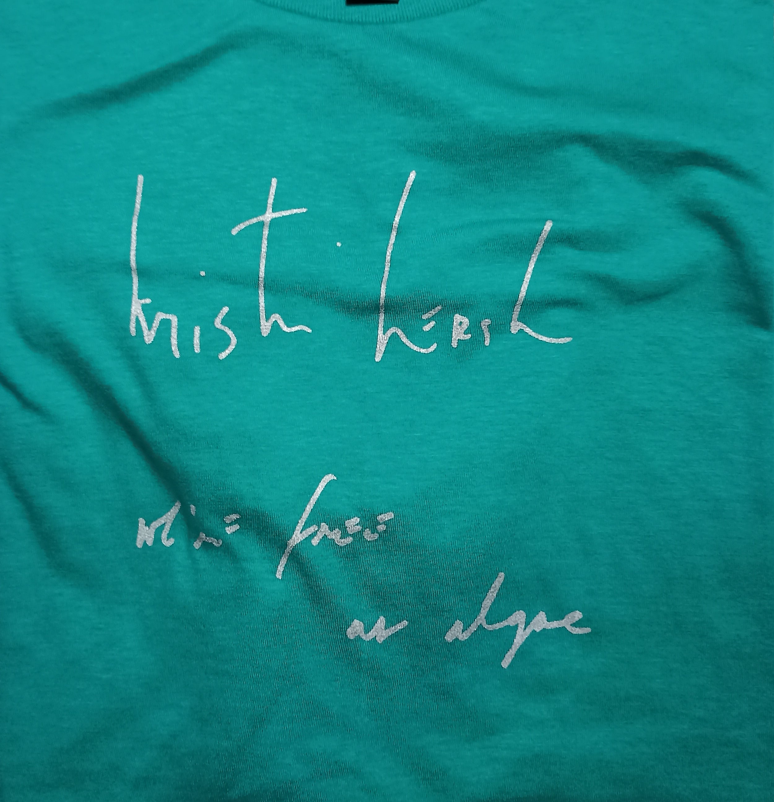 Krait, we're free as algae. Handwritten by Kristin Hersh 2024, only from ElRat Designs