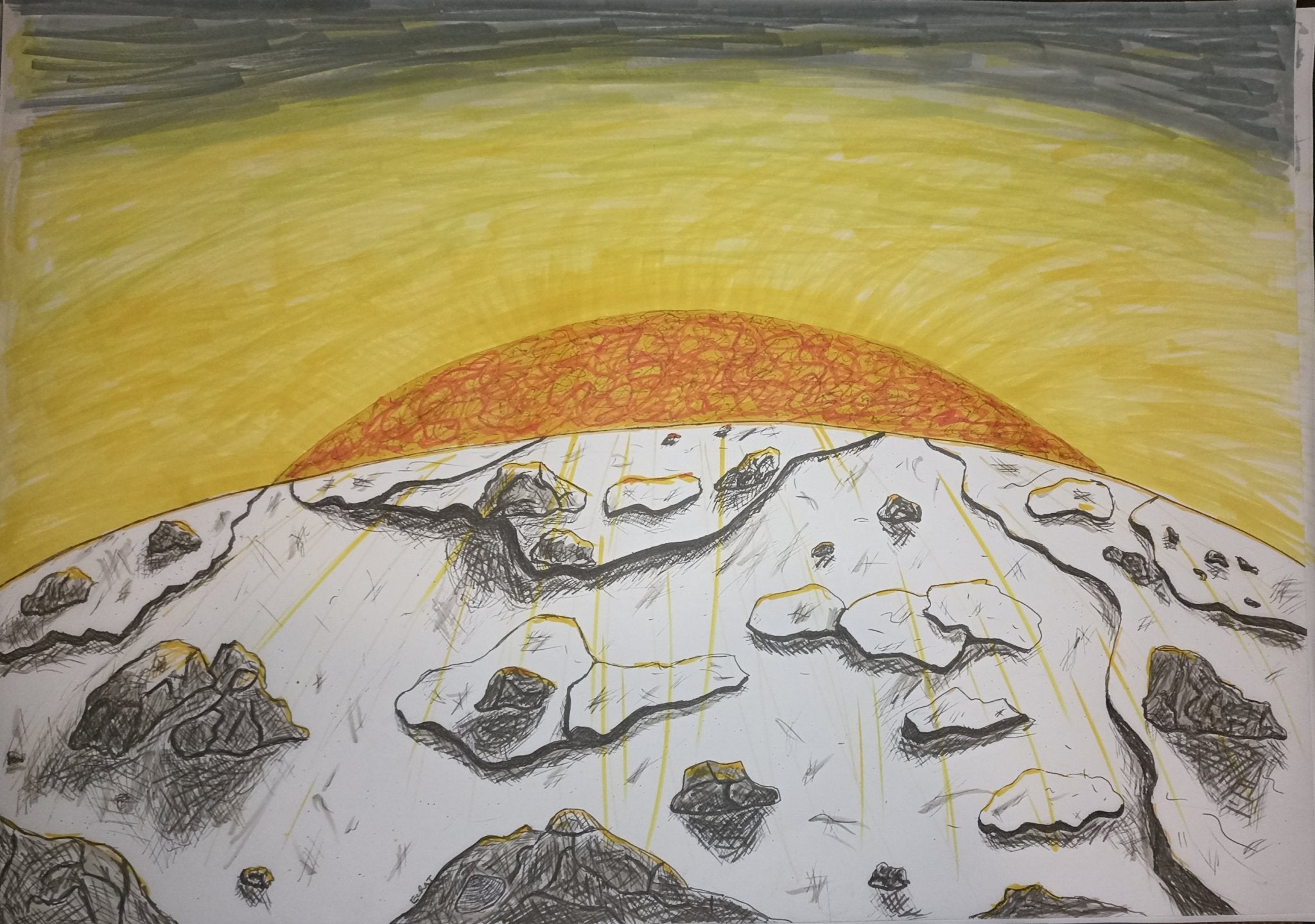 Sunrays on Venus by ElRat