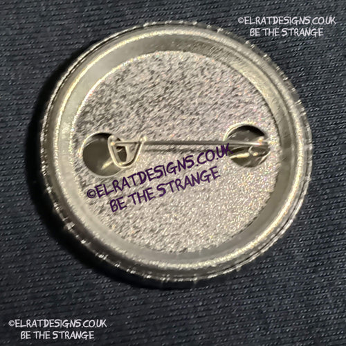 laser printed 38mm metal backed badge, button, pin, handmade by the ElRat Designs Badge Angel, Every Hersh badge sold, directly funds Kristin Hersh studio time. only available from elratdesigns.co.uk 