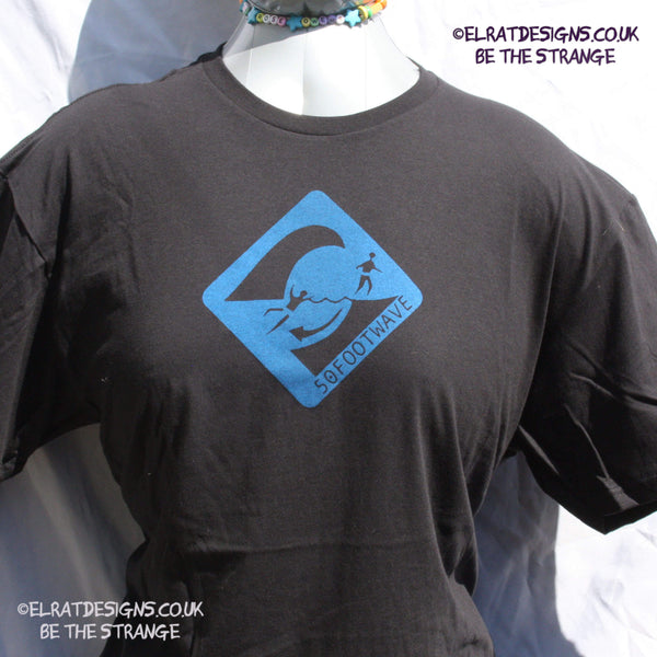 50 foot wave Classic Logo T-Shirt. show some love for the noisy end of the Hershverse. Every Hersh Shirt Supports Kristin Hersh Studio Time ElRat Designs - hero - elratdesigns.co.uk