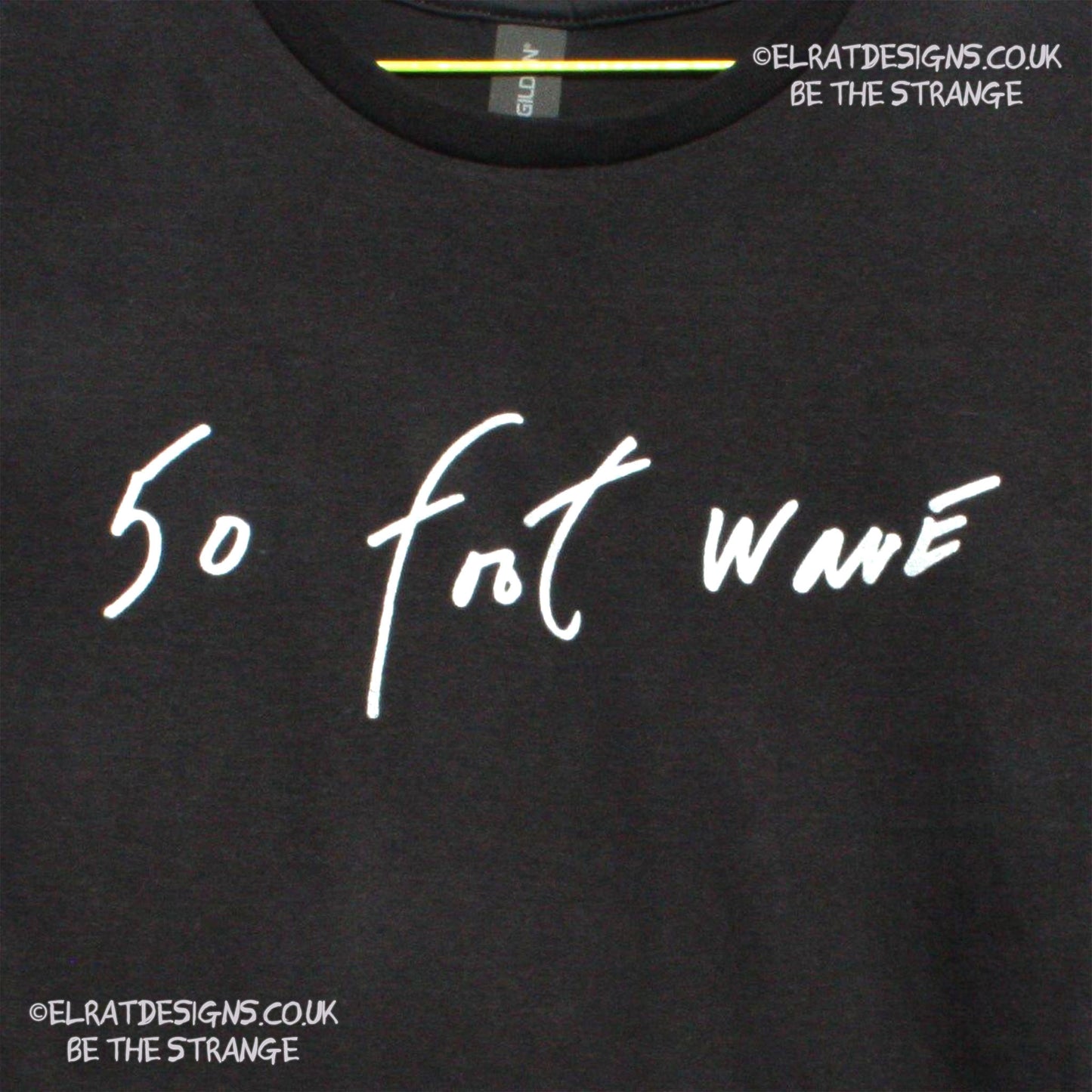 50 foot wave, band name, handwritten by Kristin Hersh,  written exclusively for ElRat designs - hero - elratdesigns.co.uk