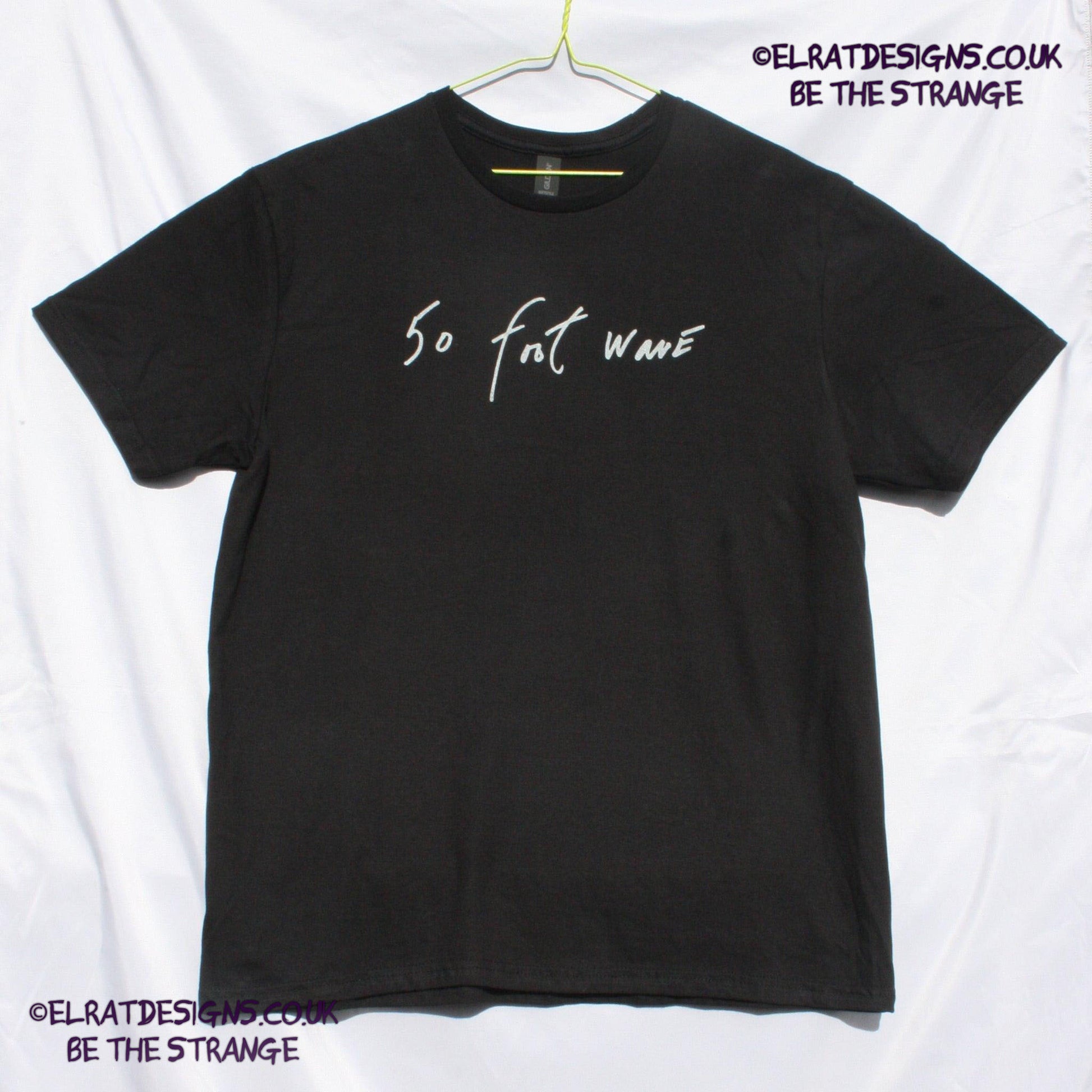 50 foot wave, band name, handwritten by Kristin Hersh,  written exclusively for ElRat designs - elratdesigns.co.uk