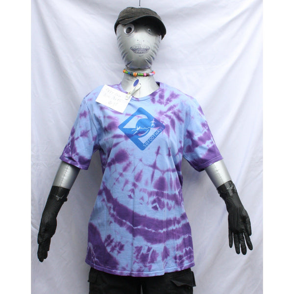 50 foot wave logo T - Shirt - ONE OFF Blue/Purple Tie - Dye MEDIUM (#1) ***MISPRINT*** - ElRatDesigns - T Shirt