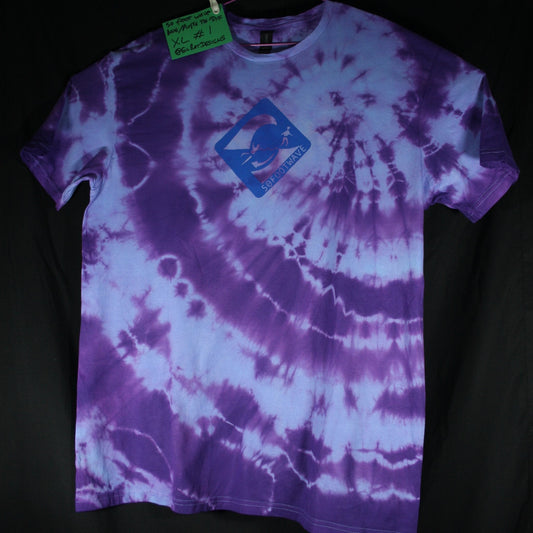 50 foot wave logo T-Shirt - ONE OFF Blue/Purple Tie-Dye XLarge (#1) ***MISPRINT*** - ElRatDesigns - T Shirt