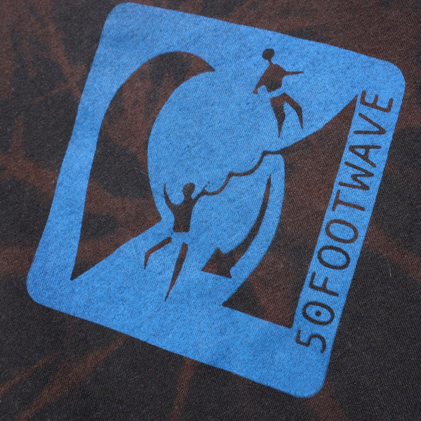 50 Foot Wave Logo T-Shirt - XL ONE OFF Reverse Tie-Dye (#1) MISPRINT